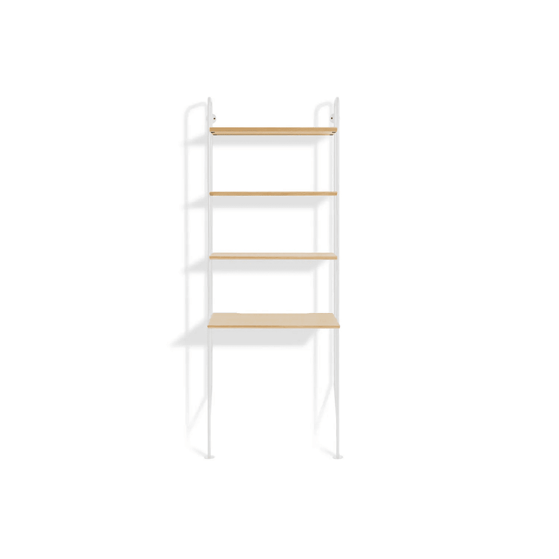 Hitch Bookcase storage BluDot White / White Oak 