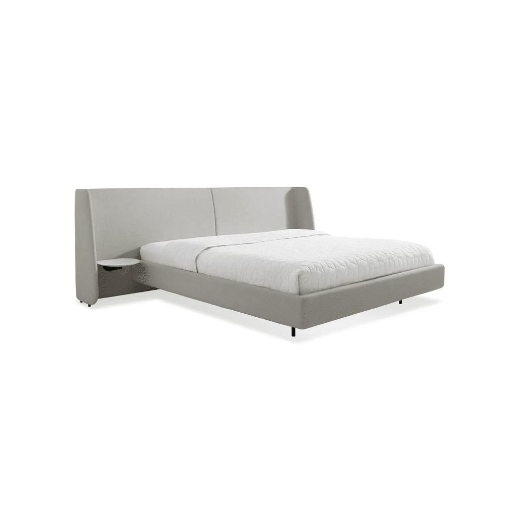 Hunker Bed Beds BluDot King Edwards Light Grey Marble