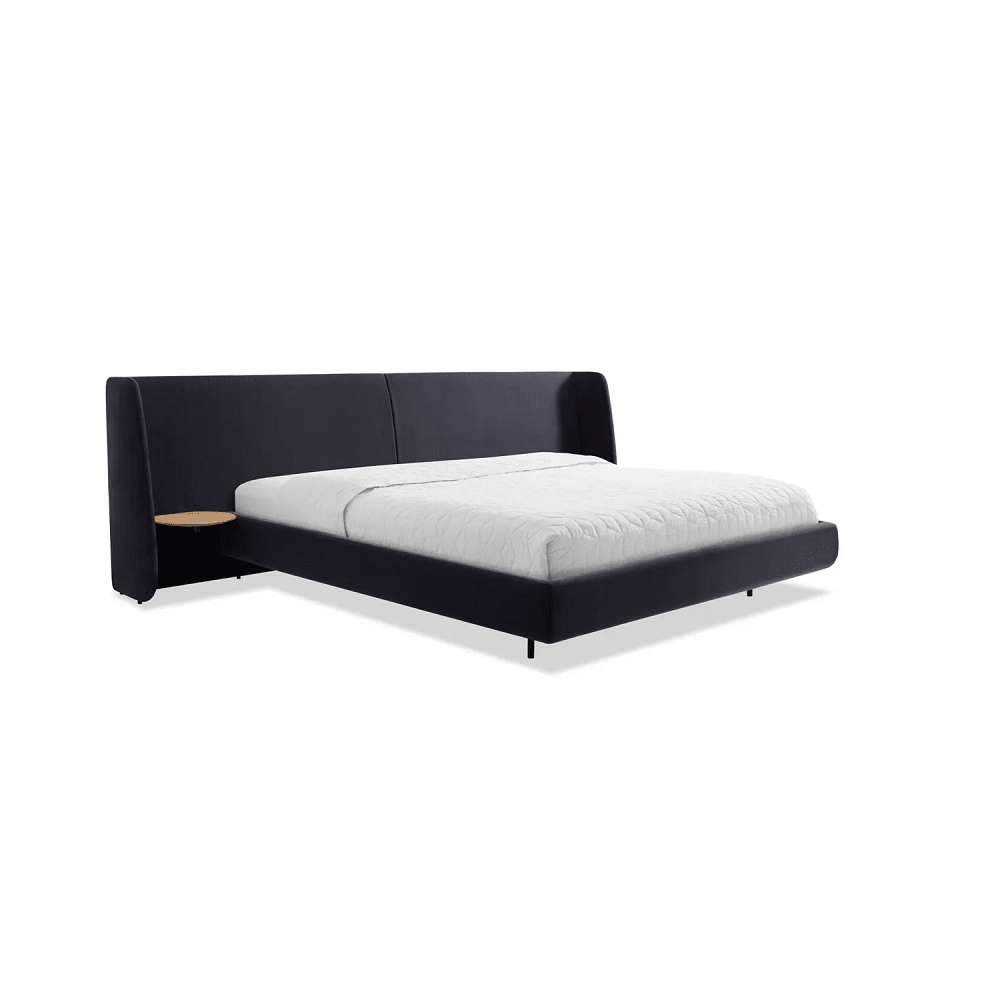 Hunker Bed Beds BluDot King Skidway Ink White Oak