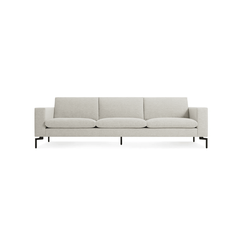 New Standard 104" Sofa Sofa BluDot Maharam Mode in Clavicle/Black Legs 
