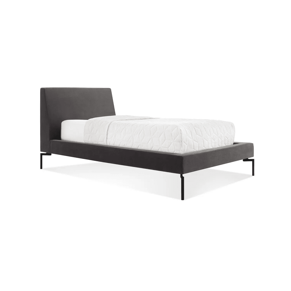 New Standard Bed Bed BluDot Twin Storm Velvet Black