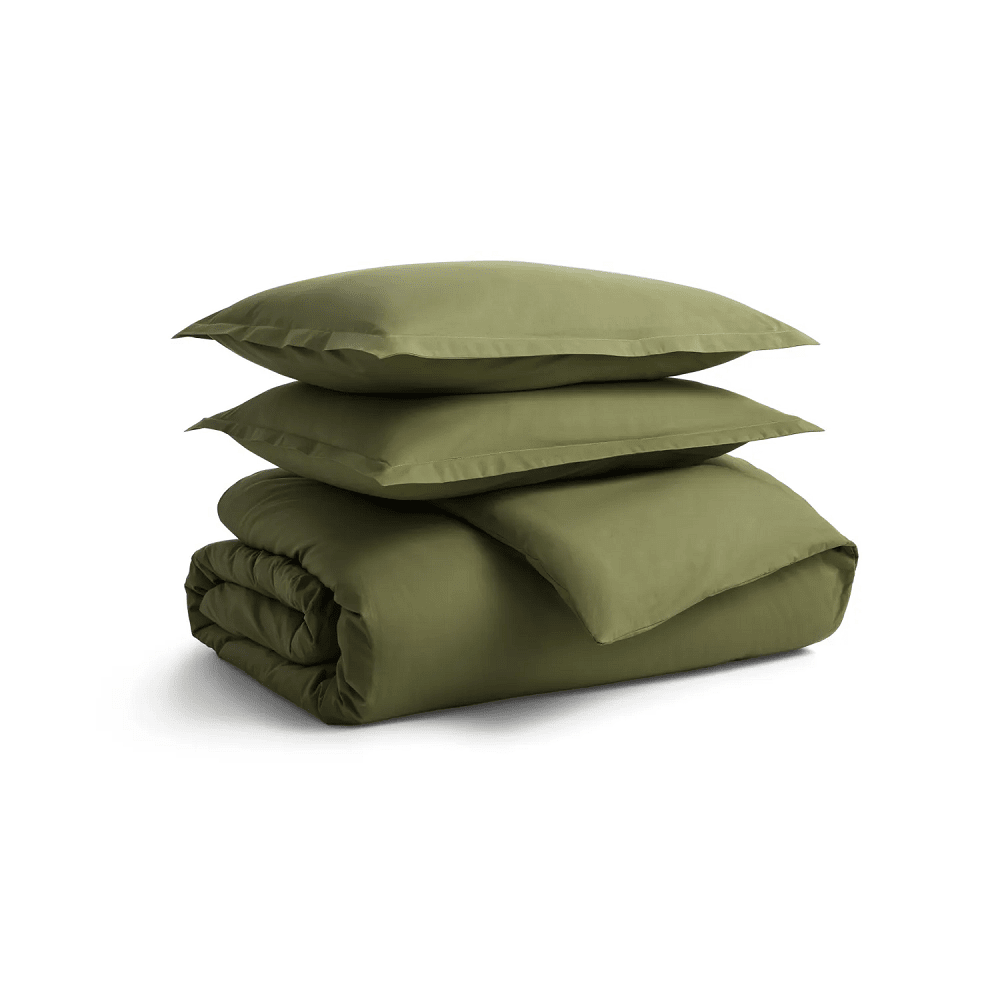 Blu Dot Percale Duvet Set Bedsheet and cover BluDot King Loden Green 