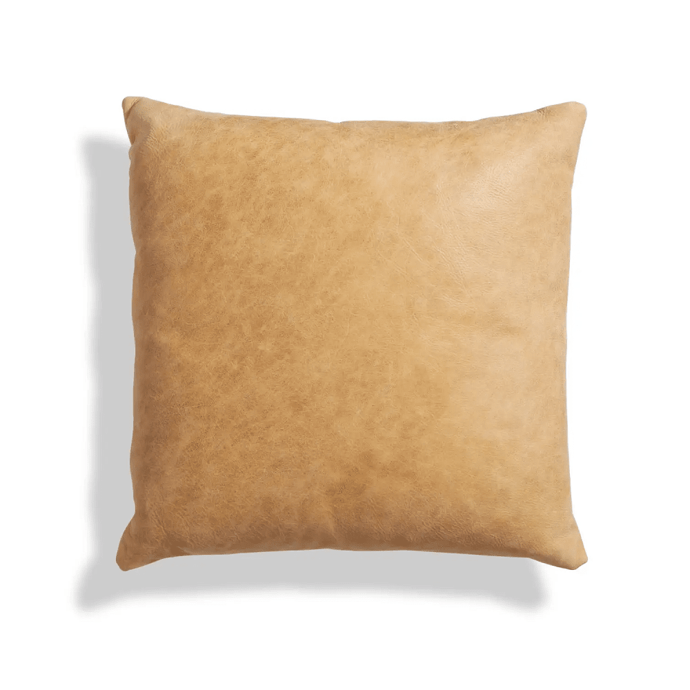 Signal 20" Square Pillow Pillows BluDot Camel Leather 