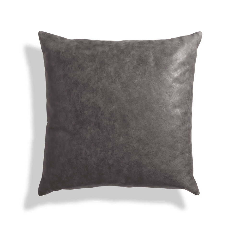 Signal 20" Square Pillow Pillows BluDot Slate Leather 