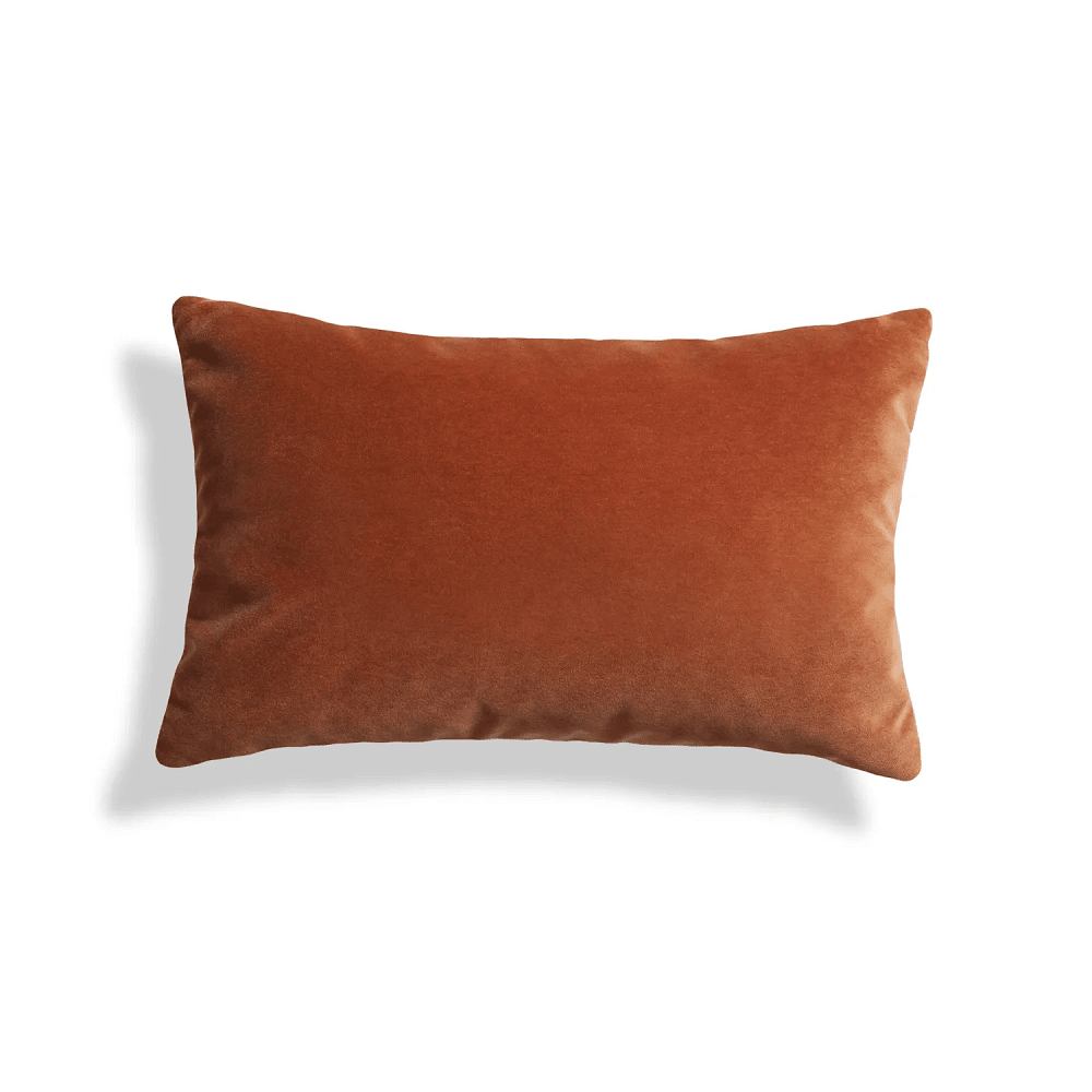 Signal Lumbar Pillow Pillows BluDot Copper Velvet 20" x 13" 