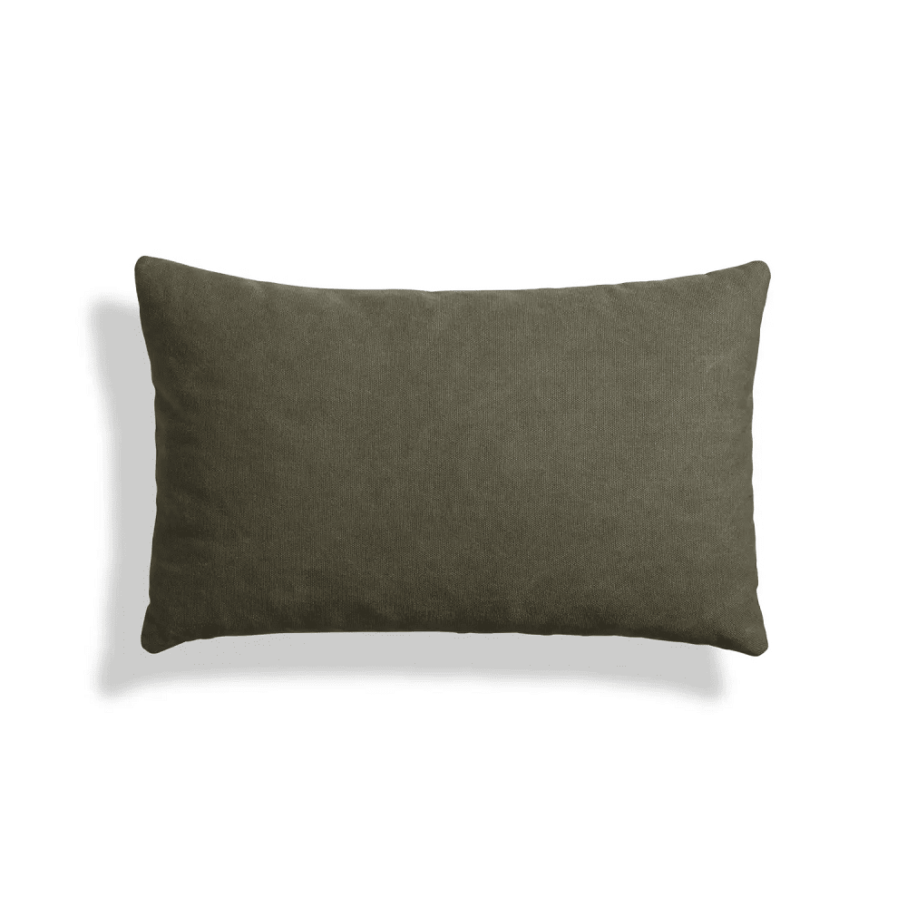 Signal Lumbar Pillow Pillows BluDot Fabric Barto Olive 20" x 13" 