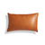 Signal Lumbar Pillow Pillows BluDot Terracotta Leather 20" x 13" 