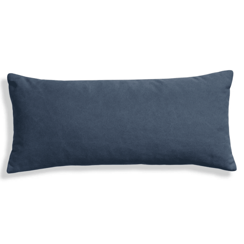 Signal Lumbar Pillow Pillows BluDot Fabric Barto Navy 30&quot; x 13&quot; 