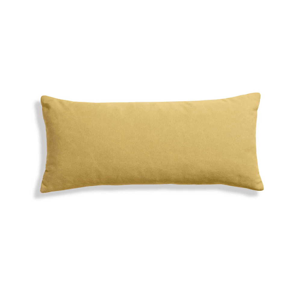 Signal Lumbar Pillow Pillows BluDot Fabric Barto Ochre 30" x 13" 