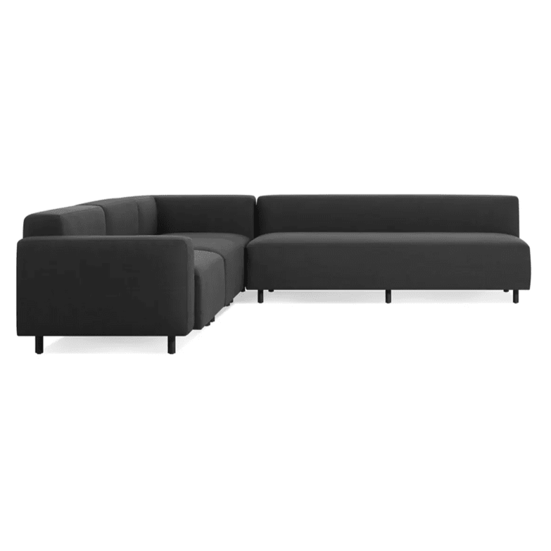 9 Yard Outdoor L Sectional Sofa Outdoors BluDot Sunbrella Coal Left 