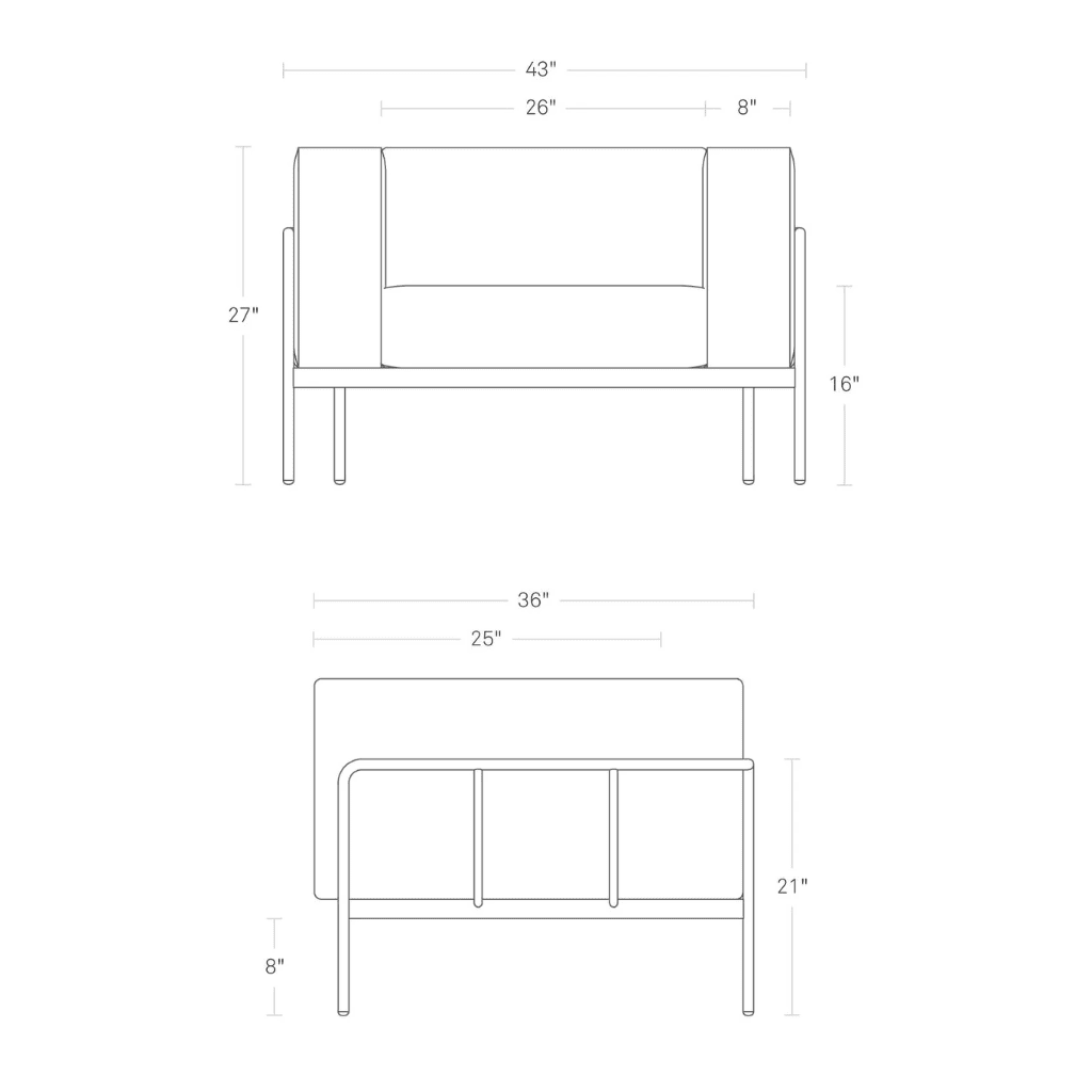 Cache Lounge Chair lounge chair BluDot 