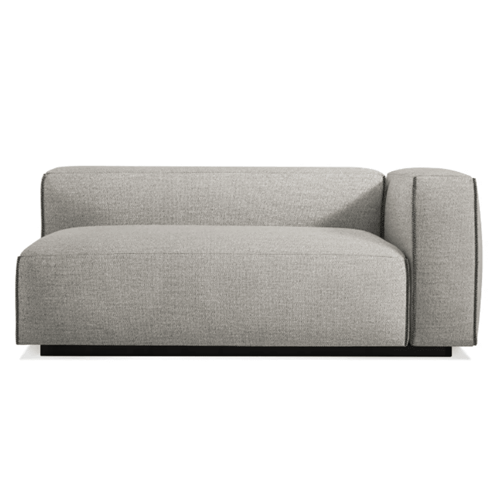 Cleon One Arm Sofa Sofa BluDot Tait Charcoal Right 