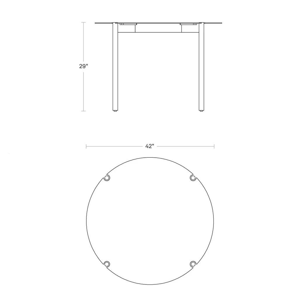 Comeuppance 42" Round Dining Table