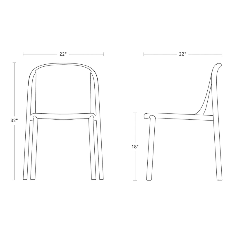 Decade Stacking Chair Side/Dining BluDot 