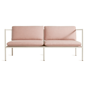Dog Days Outdoor 2 Seat Sofa sofa BluDot Sunbrella Blush / White 