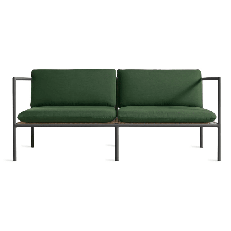 Dog Days Outdoor 2 Seat Sofa sofa BluDot Sunbrella Ivy / Charcoal 