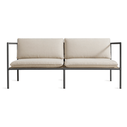 Dog Days Outdoor 2 Seat Sofa sofa BluDot Sunbrella Linen / Charcoal 