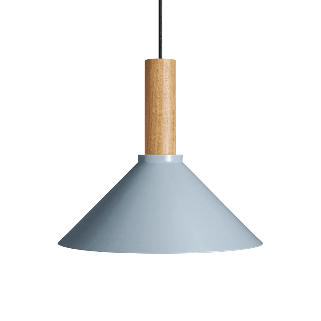 Emblem Pendant Light Pendant Lights BluDot Medium Grey Blue / White Oak 