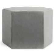 Hecks Ottoman ottomans BluDot Breezy Blue Leather 