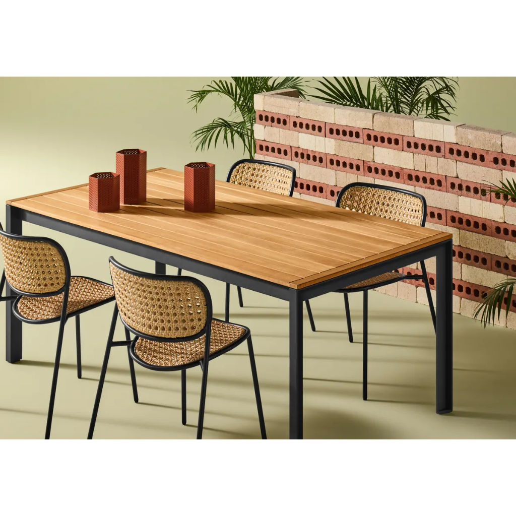 Hold Tight 76" Outdoor Dining Table