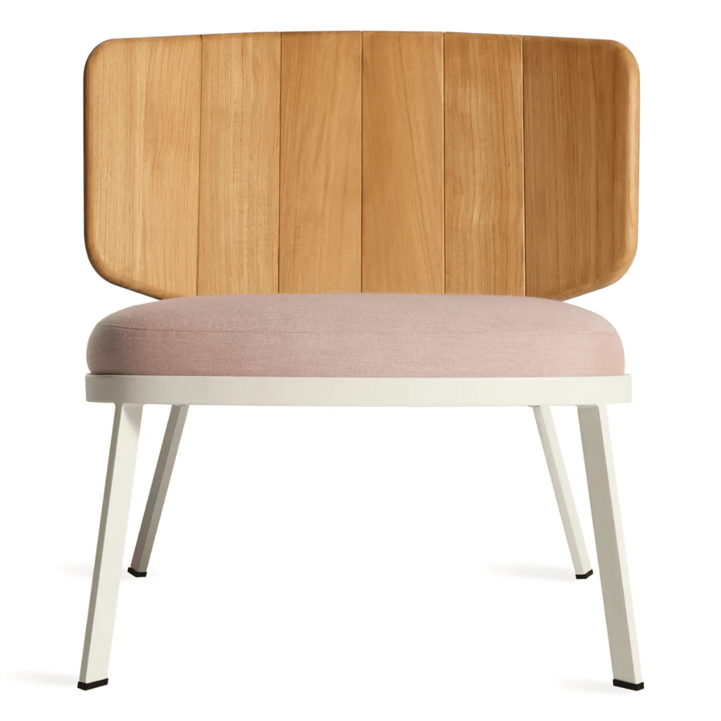 Low Fade Outdoor Lounge Chair lounge chair BluDot Sunbrella Blush 