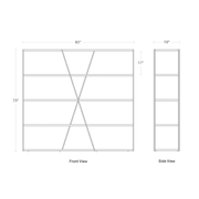 NeedWant Long and Low Shelving storage BluDot 