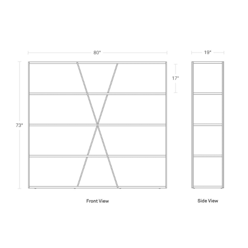 NeedWant Long and Low Shelving storage BluDot 