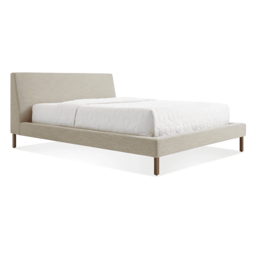 New Standard Bed Bed BluDot Queen Tait Stone Walnut Legs