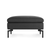 New Standard Ottoman ottomans BluDot Maharam Meld in Panda - Black Legs 