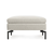 New Standard Ottoman ottomans BluDot Maharam Mode in Clavicle - Black Legs 