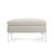 New Standard Ottoman ottomans BluDot Maharam Mode in Clavicle - White Legs 