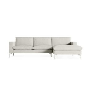 New Standard Sofa with Chaise Sofa BluDot Right Maharam Mode in Clavicle - White Legs 