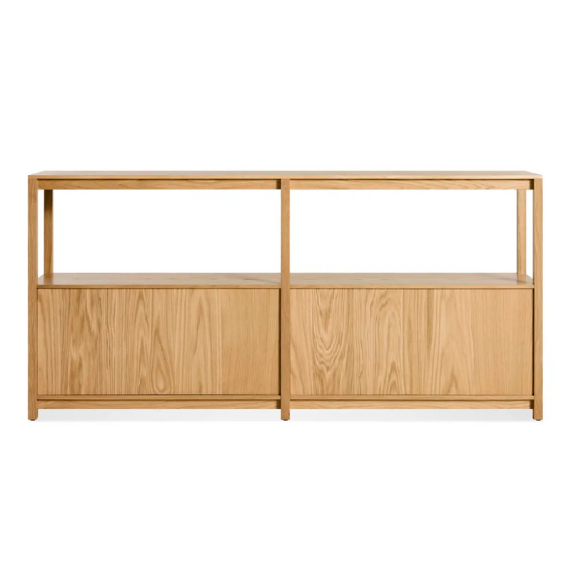 Open Plan Small Large Bookcase with Storage