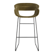 Racer Barstool Stools BluDot Moss Velvet 