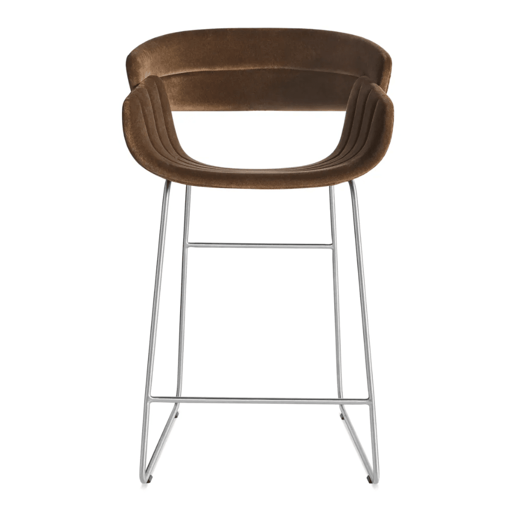 Racer Counter Stool Stools BluDot Coffee Velvet 