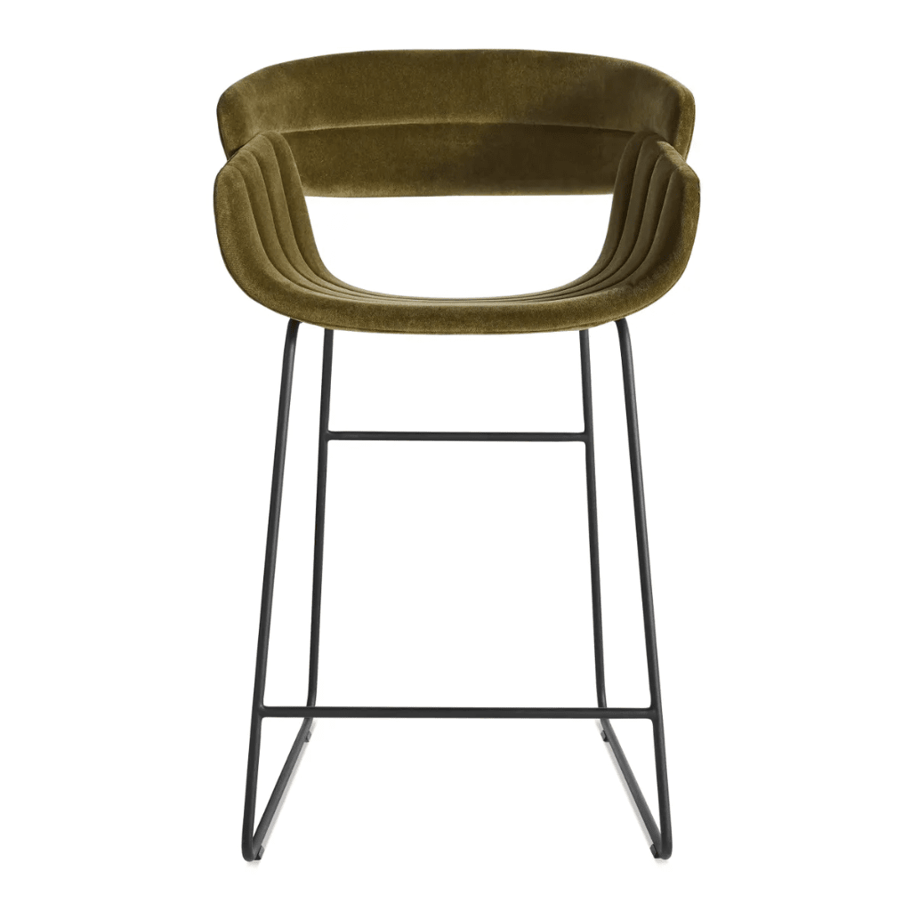 Racer Counter Stool Stools BluDot Moss Velvet 