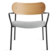 SideBySide Lounge Chair lounge chair BluDot Maharam Mode in Intaglio / White Oak (Oblivion Leg) 