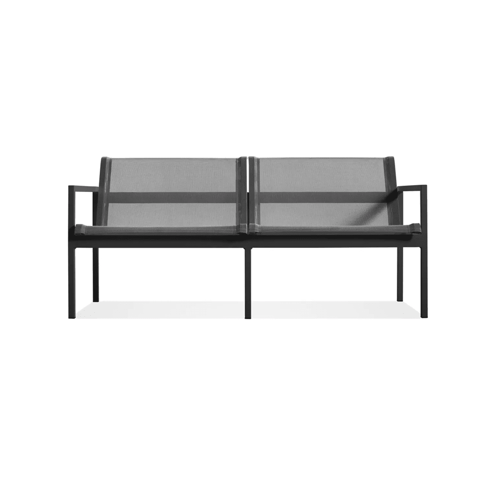 Skiff Outdoor 2 Seat Sofa Outdoors BluDot Carbon 