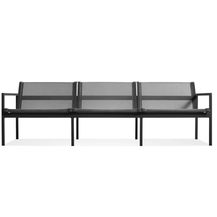 Skiff Outdoor 3 Seat Sofa Outdoors BluDot Carbon 