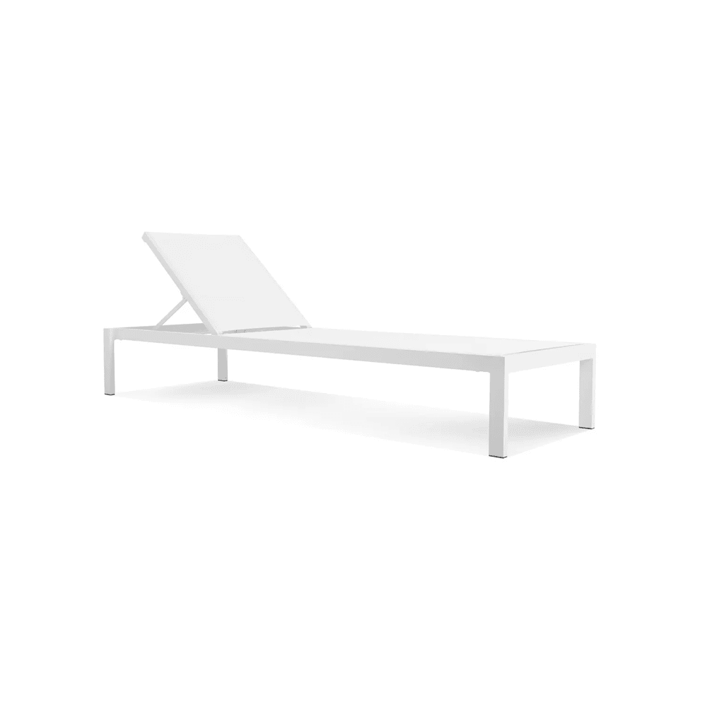 Skiff Outdoor Sun Lounger Outdoors BluDot White 