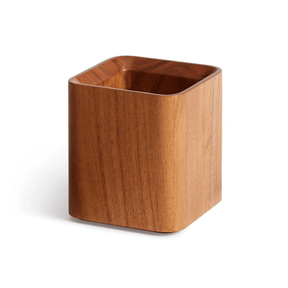 Square One Pencil Cup Accessories BluDot Acacia 