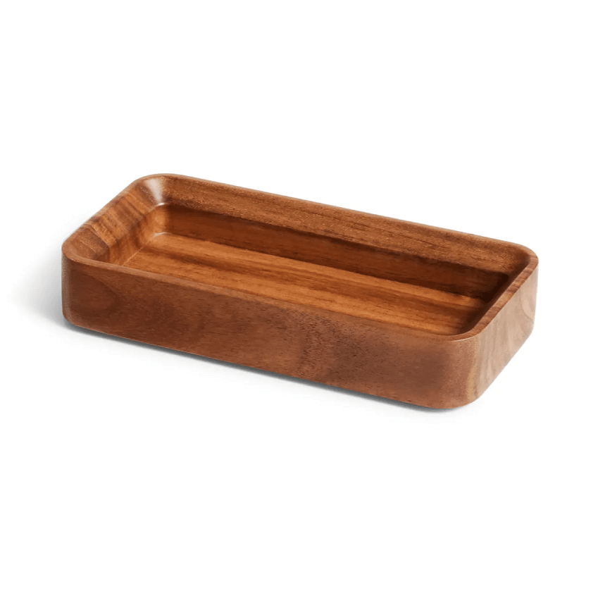 Square One Stacking Tray Tray BluDot Large Acacia 