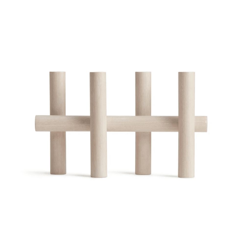 Tally Candelabra Accessories BluDot Whitewashed Ash 