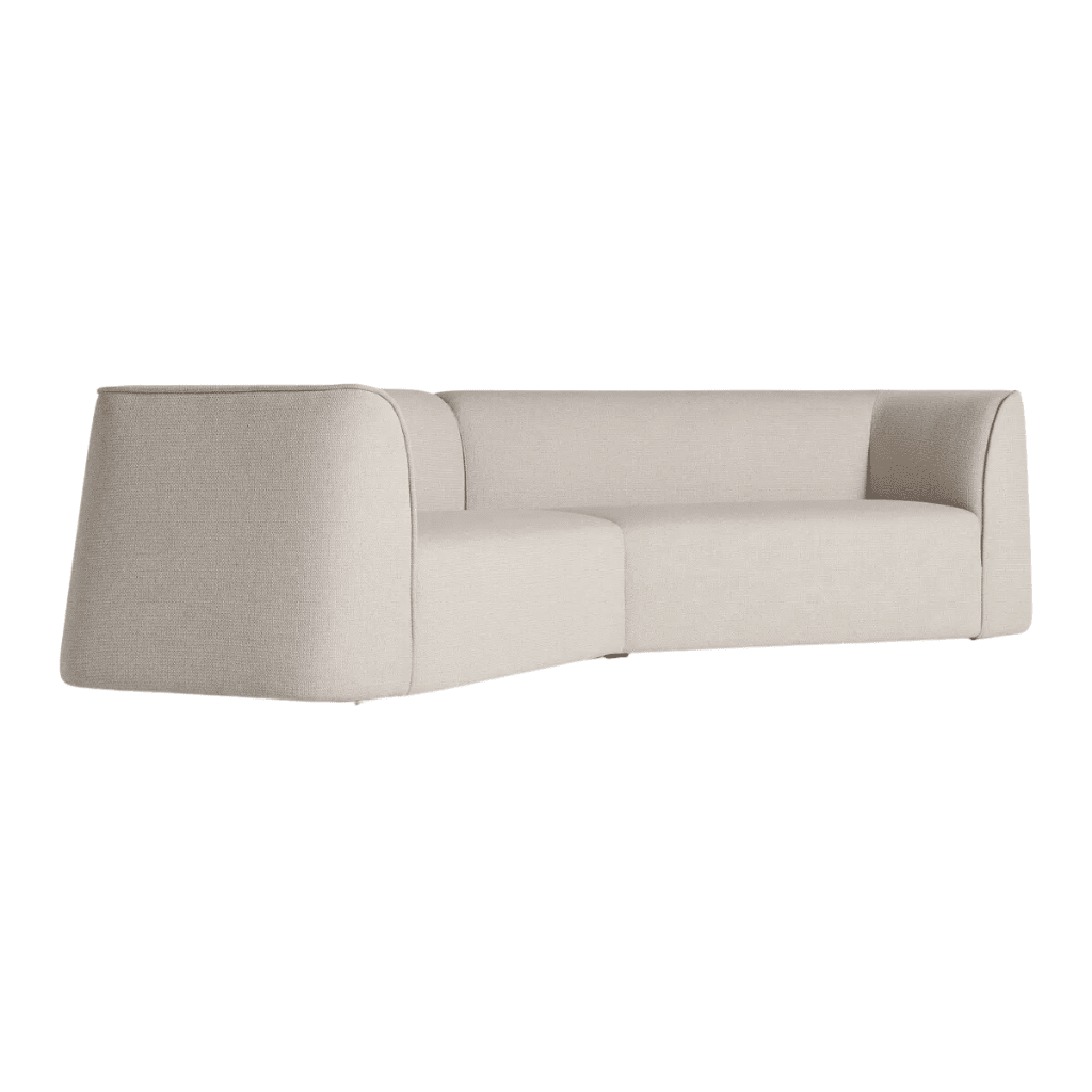 Thataway Small Angled Sectional Sofa sofa BluDot Maharam Mantle in Future 