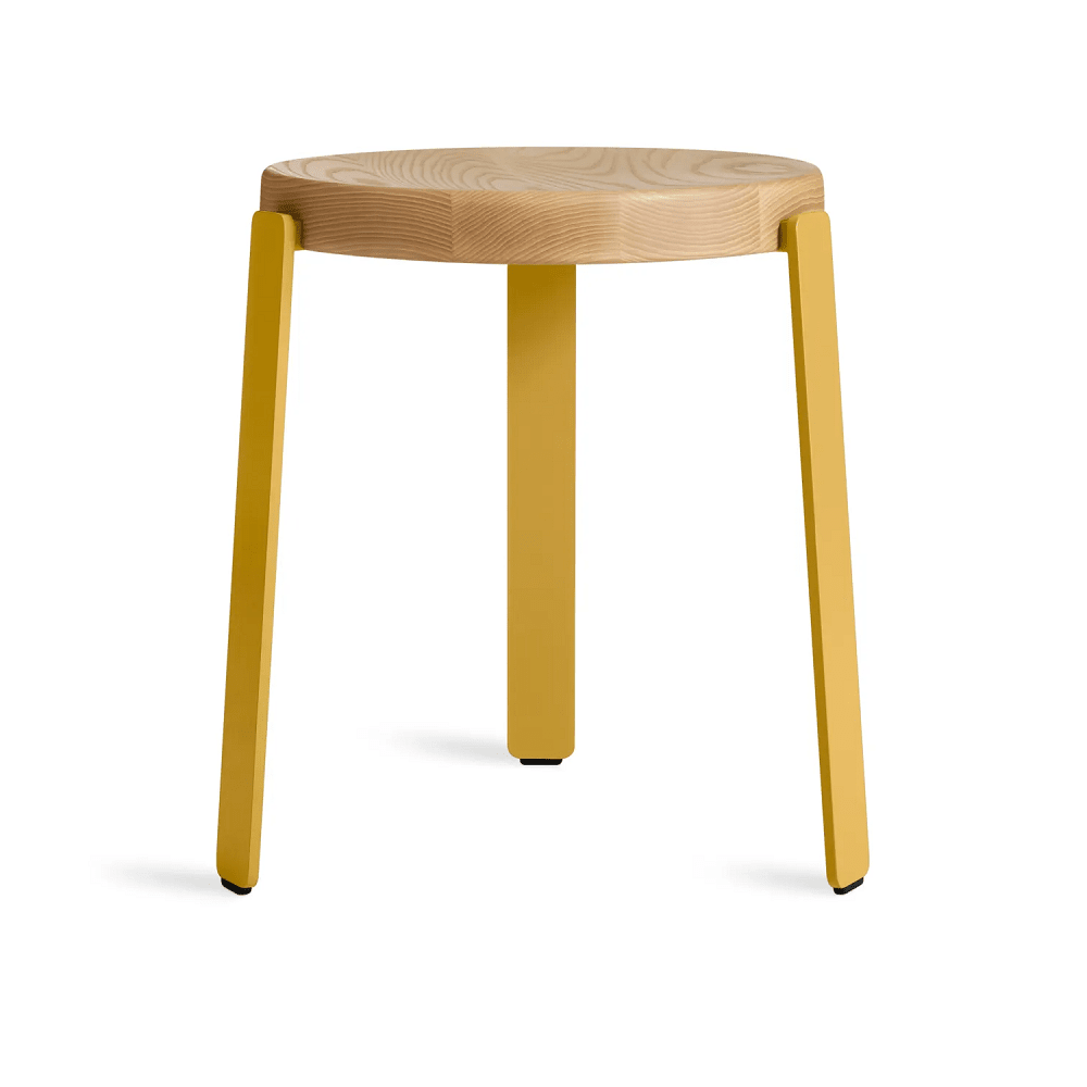 Unit Stool Stools BluDot Golden Ash / Mustard 