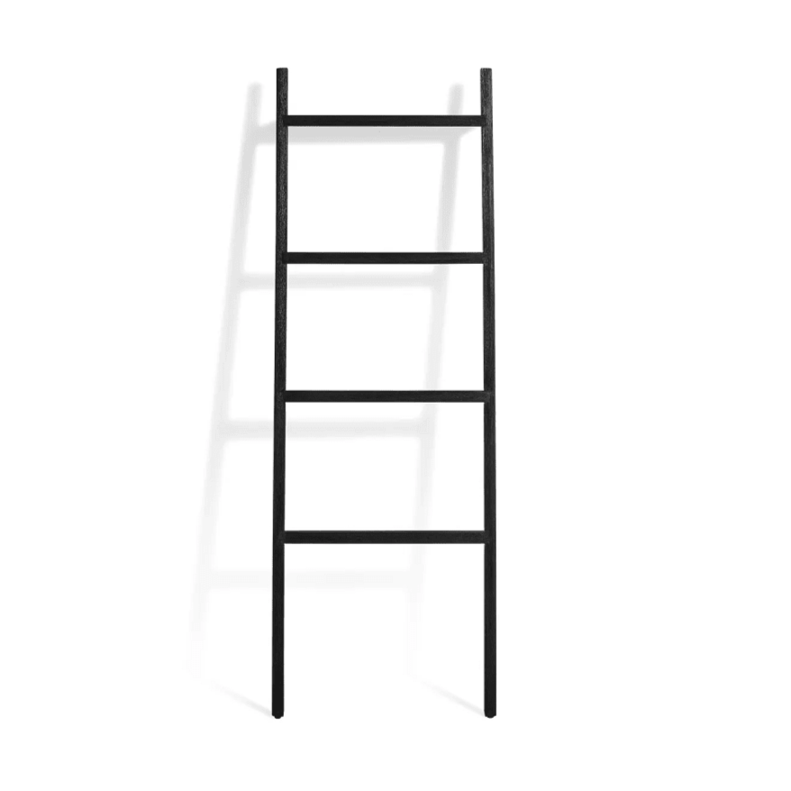 Woodsy Storage Ladder ladder BluDot Black Stained Acacia 