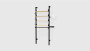 Gus Modern Branch-1 Display Unit — Black Uprights Black Brackets Blonde Shelves