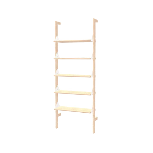 Gus Modern Branch-1 Shelving Unit — Blonde Uprights White Brackets Blonde Shelves