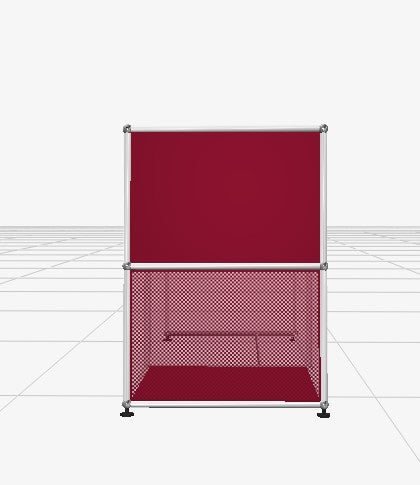 Custom USM Unit -  Sinziana Eckner 29.13"x 49.21" - RUBY RED