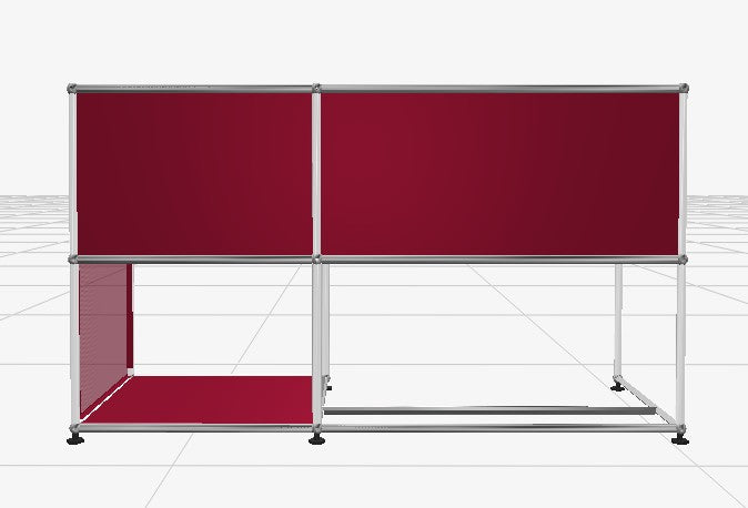 Custom USM Unit -  Sinziana Eckner 29.13"x 49.21" - RUBY RED